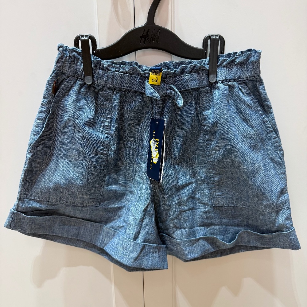 Polo Ralph Lauren Girls Chambray Drawstring Shorts